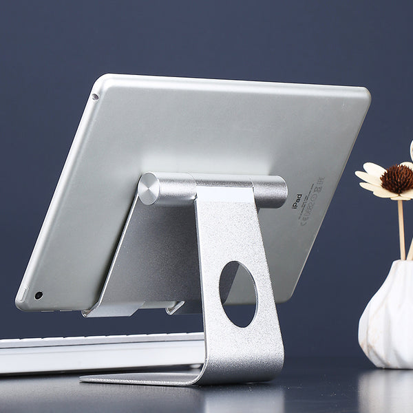 Adjustable Tablet & Phone Stand Holder – Aluminum Desktop Mount for iPad & Devices